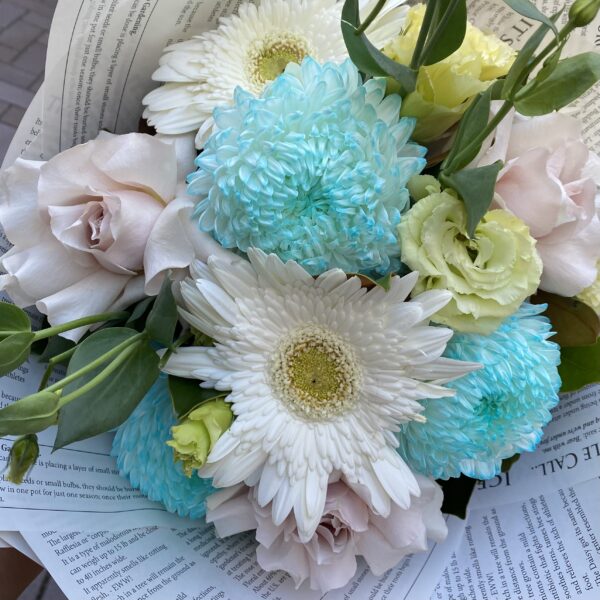 Blue and white Flower Bouquet