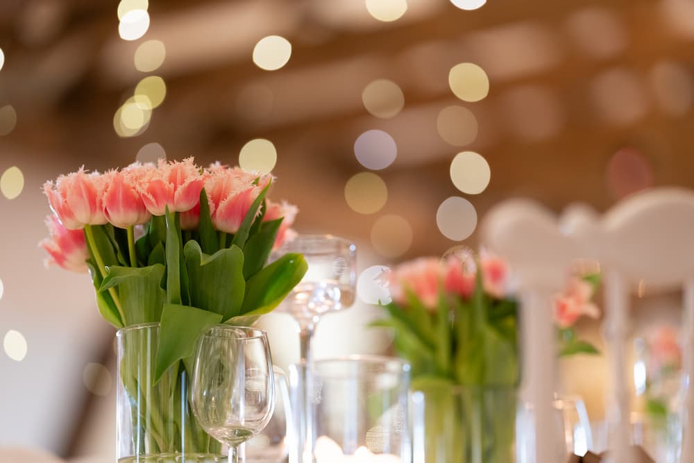 decorated wedding table